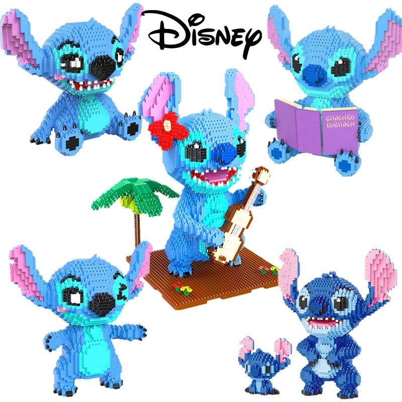 Explosive Stitch Diamond Micro-particle Building Blocks Assembled Toys Creative Guitar Holding Book Stitch Model Children's DIY