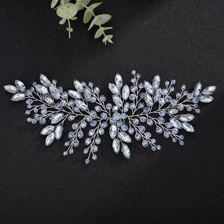 Wedding Rhinestone Red Jewelry Hairstyles Headpiece Black Headdress Crystal Headband Bridal Hair Accessories Women Party Tiara