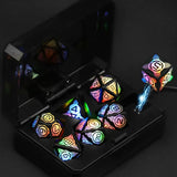 7Pcs Electronic Luminous LED Dice Set Multi Sided Dice Table Game Funny Dice Games Entertainment Toys Board Game Durable