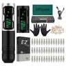 EZ Complete Tattoo Kit P2S Wireless Battery Tattoo Pen Machine 40 Pcs Cartridge Needles for for Tattoo Beginners & Arts