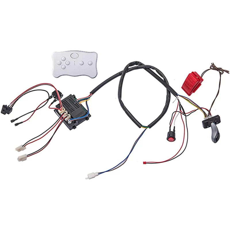 12V Children's electric car DIY accessories wiring harness and gearbox,Self-made Ride on toys electric car full set of parts