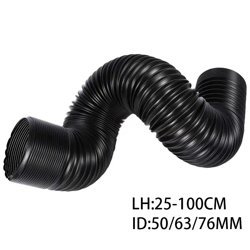 Car Cold Air Filter Intake Tube Kit Ducting Feed Hose Pipe 1M  Flexible Air Inlet Duct Pipe System 2inch 2.5inch 3inch Universal