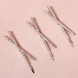 Miallo Fashion Rhinestone Hair Clips for Women Girls Hair Accessories Trendy Hair Jewelry Hairpin Headwear Party Headpiece Gift