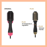 LISAPRO One-Step Hot Air Brush&Volumizer PLUS 2.0 Hair Dryer and Hair Styler New Black Golden Hair Curler Brush