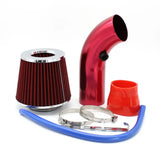 Universal 76mm Car Racing Cold Air Intake System Turbo Induction Pipe Tube Kit Aluminum With Cone Air Filter Inlet