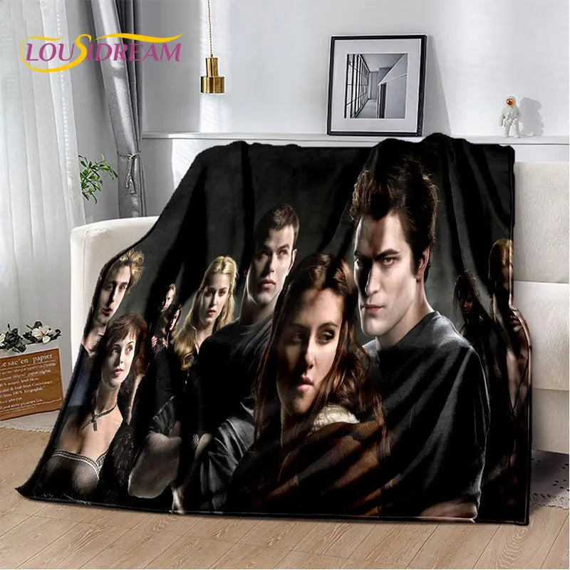 The Twilight Saga HD Printed Soft Plush Blanket,Flannel Blanket Throw Blanket for Living Room Bedroom Bed Sofa Picnic Cover Kids