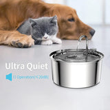 Intelligent Stainless Steel Cat Water Fountain Automatic Drinker For Cats Feeder Pet Water Dispenser Drinking Fountain For Cats