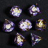 Mini Planet New Design Liquid Core Dice Set DND Handmade Polyhedral Resin Dice with Sharp Edges RPG Dice D&D Board Games