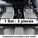 Custom Made Leather Car Floor Mats For Toyota Land Cruiser Prado 120 2003 2004 2005 2006 2008 Carpets Rugs Foot Pads Accessories