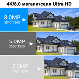 Surveillance Camera System 4K Video Recorder Nvr 8CH Home Outdoor Security Cctv Kit  Security Protection Poe Ip Cameras