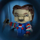 BuildMoc Horror Movie Child's Play For Chuckyed Building Blocks Classic Killer Doll Model Bricks Toys Adult Kids Halloween Gifts