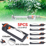 1-5PCS Oscillating Sprinkler Automatic Swing Irrigation Sprinkler Large Area Garden Sprinkler Base for Lawn Watering Equipment