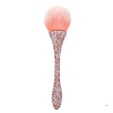 Nail Dust Bush Glitter Soft Remove Dust Collector Powder Cleaning Nail Brushes With Diamond Manicure Accessories Tools