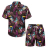 Hawaiian 2Pcs Shirts Suit Men Fashion Tracksuit 3D Print Shirt+Beach Shorts Fashion Two Piece Sets Hawaii Shirts Unisex Clothing