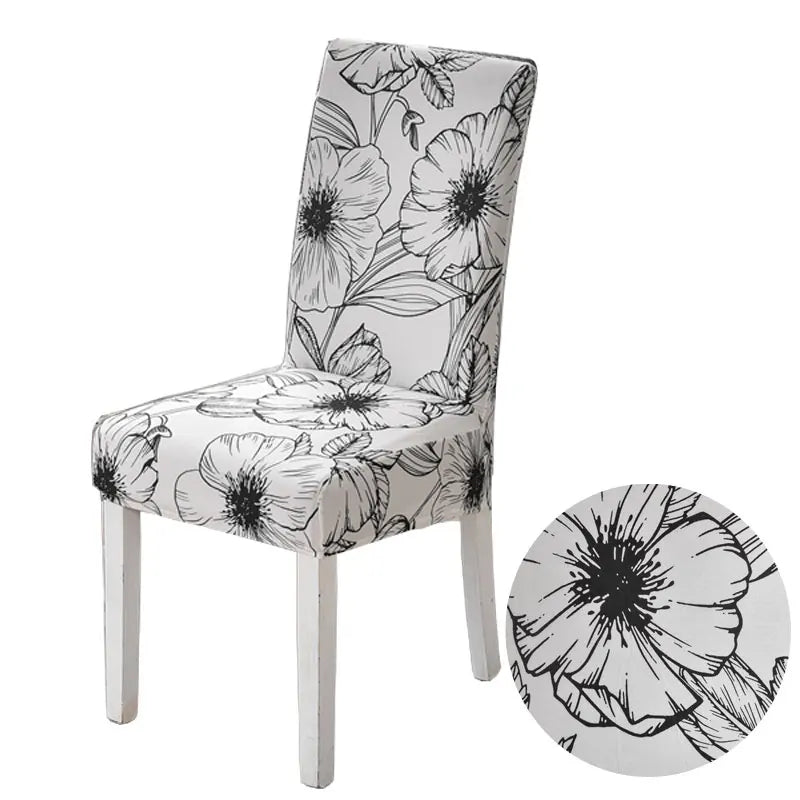 floral chair covers spandex elastic for dining room fully wrapped slipcovers for wedding hotel banquet chairs housse de chaise