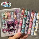 Sanrio 6/12pcs Highlighter New Lolita Series Hello Kitty Kuromi Cute Graffiti Painting Pens Classroom Markers Student Stationery