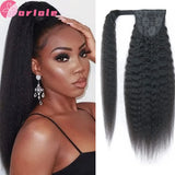 Water Wave Ponytail Human Hair Wrap Around Ponytail Extensions Remy Hair Ponytails Clip in Hair Extensions 28 30 Inches