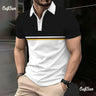 mens polo shirt new striped business polo shirt summer short sleeve tops peplum trend mens polo shirt oversized clothing