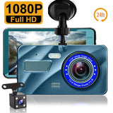 Car DVR 2 Cameras  4.0 Inches Dash Cam Car Video Recorder Auto Registrator Dvrs Dash Cam with Dual Ways Cameras car accessories