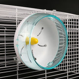 Hamster Exercise Wheel Running Disc Toy Silent Rotatory Jogging Wheel Pet Sports Wheel Toys Guinea Pig Running Round Wheels Cage