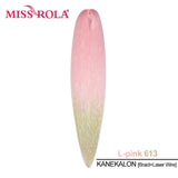 Miss Rola KANEKALON EZ Braid With Tinsel Wire DREAM OCEAN  New Color Synthetic Hair Extension Pre Stretched Twist Jumbo Braid