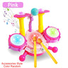 Kids Drum Set Toddlers Musical Baby Educational Instruments Toys for Toddlers Girl Microphone Learning Activities Gifts