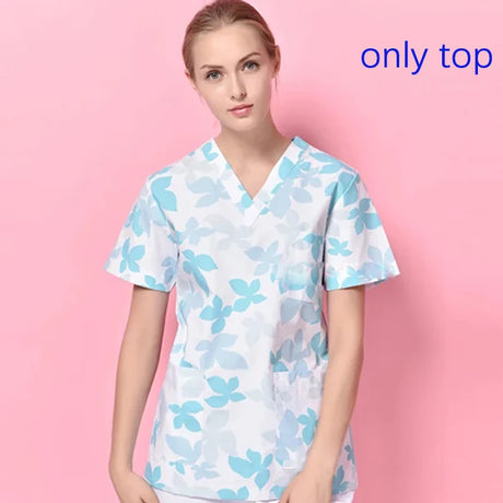 viaoli High Quality New Scrubs uniform Suit beauty pet shop spa uniform salon womens scrub set Work wear scrub suit coat+pants