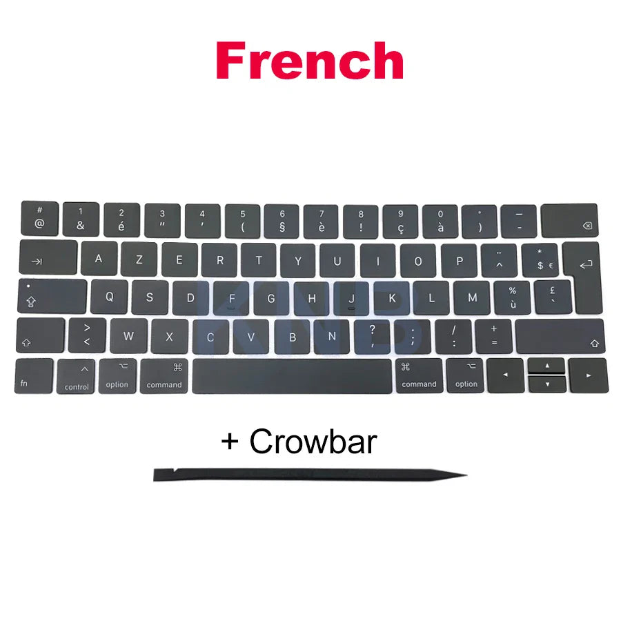 Full Keycaps US UK Spain French Korean For Macbook Pro Retina 13" A1706 15" A1707 Keyboard Keys Replacement key cap 2016 2017