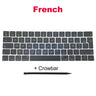 Full Keycaps US UK Spain French Korean For Macbook Pro Retina 13" A1706 15" A1707 Keyboard Keys Replacement key cap 2016 2017