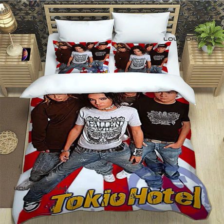 Tokio Hotel band printed Bedding Sets exquisite bed supplies set duvet cover bed comforter set bedding set luxury birthday gift