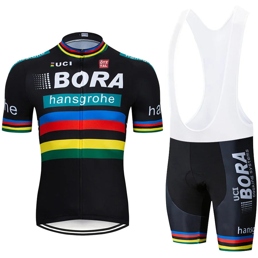 Men's Cycling Suit Costume Bike Man UCI BORA Bicycles Shorts Clothes Summer 2023 Mtb Sports Clothing Bib Uniforms Mens Sets Team