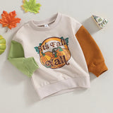 2023-07-21 Lioraitiin 6M-4T Kids Boys Sweatshirt Long Sleeve Crew Neck Pumpkin Turkey Print Hoodie Pullover Halloween Clothes