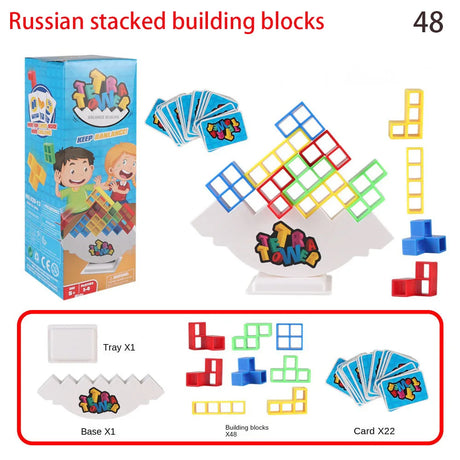 Balance Stacking Board Bricks Kids Adults Tower Block Toys for Family Parties Baby Girls montessori Puzzle Games Building blocks