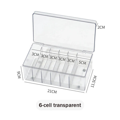 Storage Box for False Eyelashes Extension Tools Container Acrylic Eye Patches Tape Lashes Accessories Makeup Tool Organizer