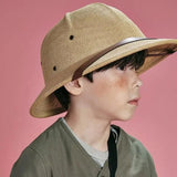 New Fashion Vietnam War Army Hat Boy Girl British Explorer Straw Helmet Summer Boater Bucket Sun Hats Unisex Jungle Miners Cap