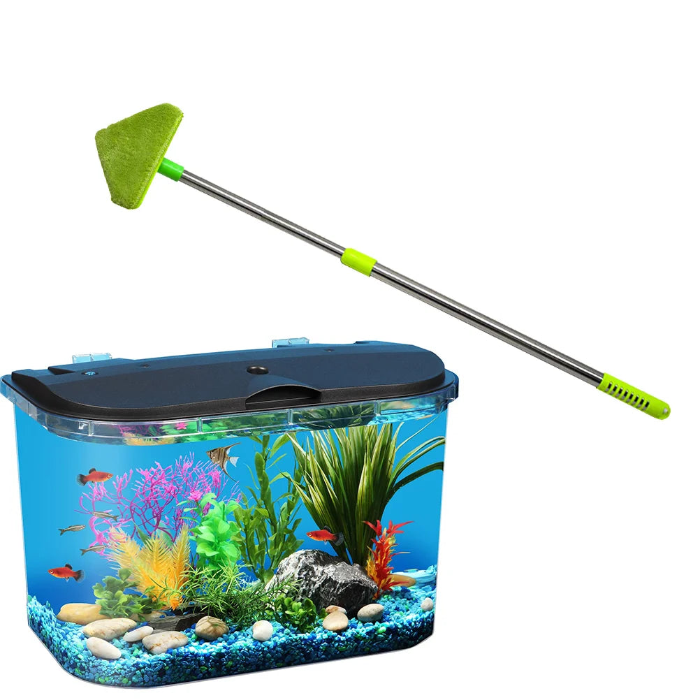 Bathroom Cleaner Tool Aquarium Fish Tank Cleaning Brush Triangle Scrubber Sponge