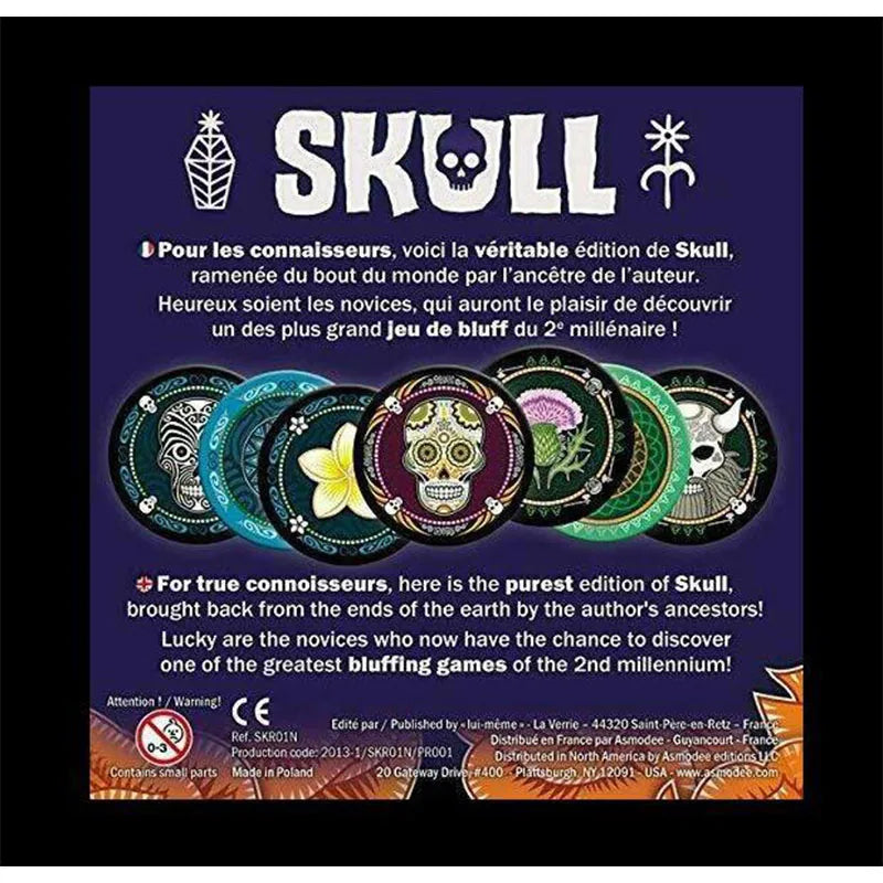 Flower Skull-Skull King card game All English family friends gathering splicing board game azul Holiday gifts Family Party games