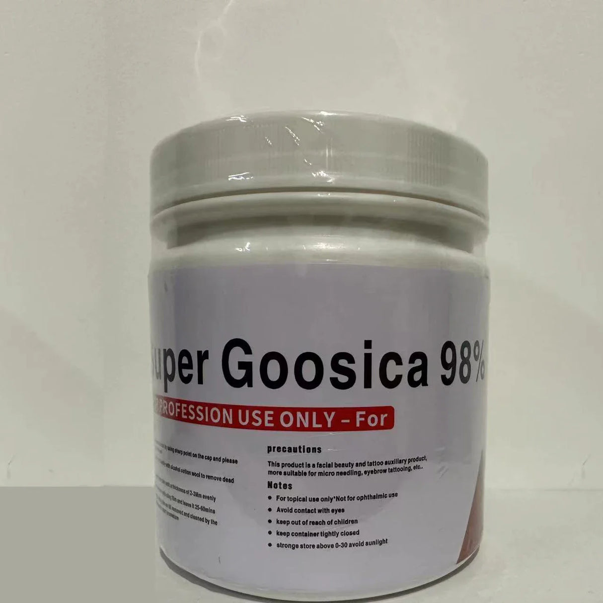 Original NEW 98% Super Goosica Tattoo Cream 500g Before Permanent Makeup Microneedle Eyebrow Lips Auxiliary Cream Tattoo Removal