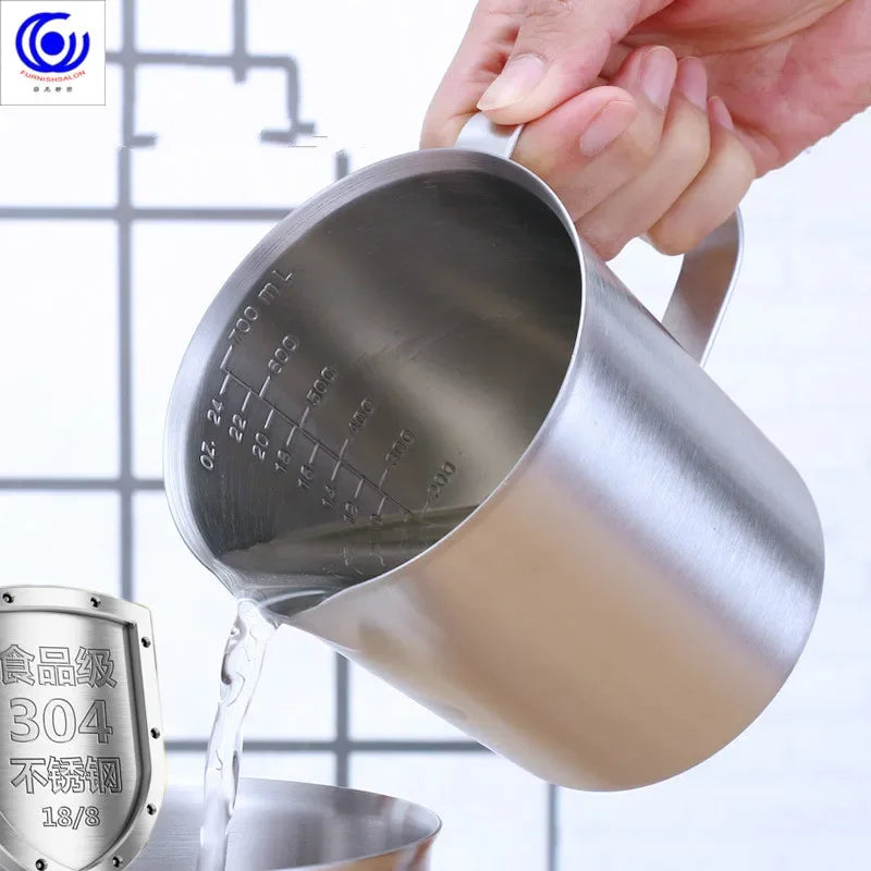 Cup Polishing 500ml Metal 2000ml 5 Sizes 1500ml Measuring Cups Jugs Coffeeware Teaware New Product