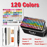 168 Color Marker Pen Set Manga Double-Headed Comic Highlighter Art Painting Drawing Sketch Graffiti Watercolor Stationery