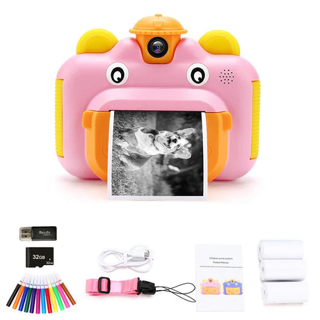 Children's Instant Print Camera With Thermal Printer Kids Digital Photo Camera Girl's Toy Child Camera Video Boy's Birthday Gift