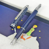 PPS Le Petit Prince 163 Dark Blue Rollerball Ballpoint Pen Luxury MB Stationery With Serial Number Little Prince + Leather Pouch