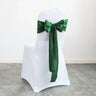 50PCS 17x275cm Rose Gold Satin Chair Sashes Bows Chair Cover Ribbons for Wedding Banquet Party Baby Shower Event Decorations