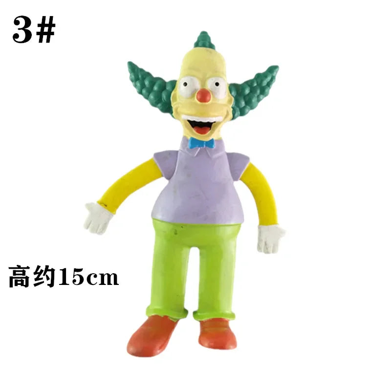 NJ Croce The Simpsonas Figure Bendable Doll Ornaments Accessories Fantasy Figurines Children Present