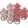 12Pcs/bag Girls Elastic Flower Hair Bands Sweet Hair Ties Children Ponytail Holder Rubber Band Headband Kids Hair Accessories