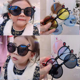 1~4PCS Kids Sunglasses Portable Colorful Fashion Summer Eyewear Sunglasses Eyeglasses Plastic Fashion Childrens Sun Glasses