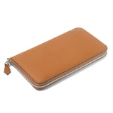 Custom Initials 100% Genuine Leather Pebble Large Capacity Long Zip Wallet Clutch Ladies Japanese Style Coin Purse Cardholder