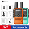 Btoera 2 Pcs Mini Walkie Talkie PMR 446 Portable Two-way Radio Ht PTT Walkie-talkies 5W 16CH UHF 400-470MHz Portable Radio for