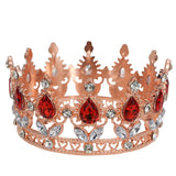 Baroque Vintage Princess Queen Bridal Crown Headwear Crystal Tiara For Women Wedding Crown Hair Dress Accessories Jewelry