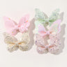 2/4/5Pcs Girls Cute Sequins Double Butterfly Hair Clip Bow Hairpins DIY Headwear Bow Decor Hairgrip Children Hair Accessories